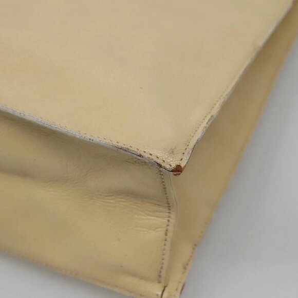 GUCCI Hand Bag Leather Beige Gold Auth BA1025 - Picture 12 of 16